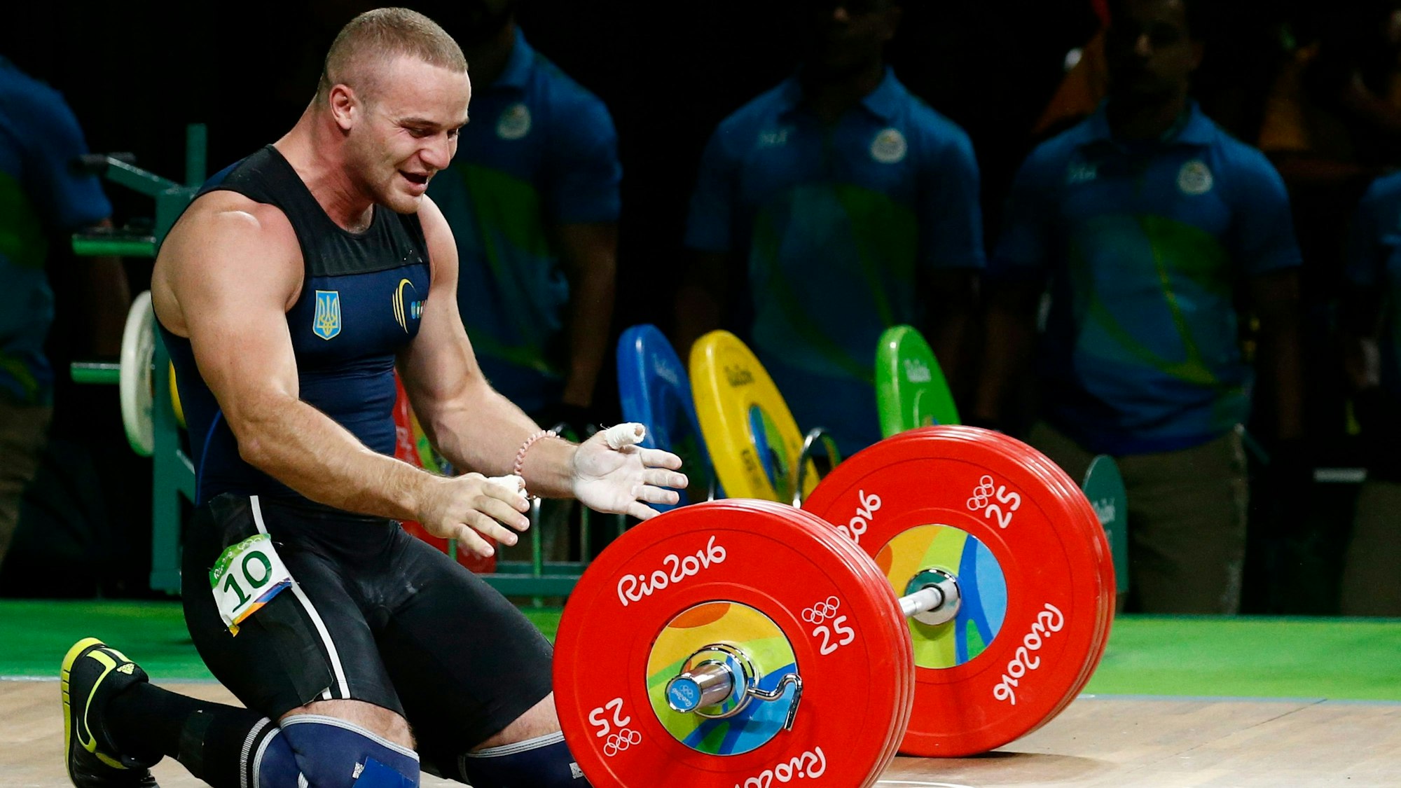 ARCHIV - 11.08.2016, Brasilien, Rio De Janeiro: Der ukrainische Gewichtheber Oleksandr Pielieshenko - hier bei Olympia 2016 - ist im Krieg gestorben. (zu dpa: «Ukrainischer Europameister im Gewichtheben im Krieg gestorben») Foto: Larry W. Smith/dpa +++ dpa-Bildfunk +++