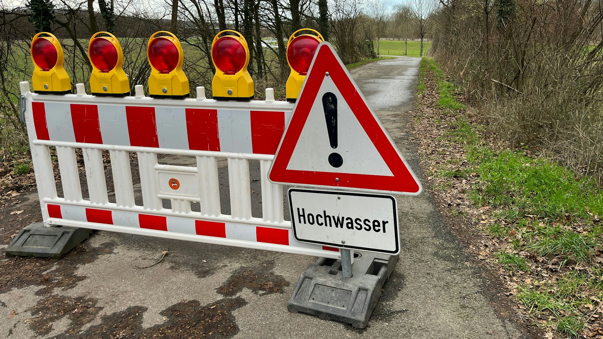 Die Pegel der Flüsse steigen wieder kräftig an, auch an der Sieg.