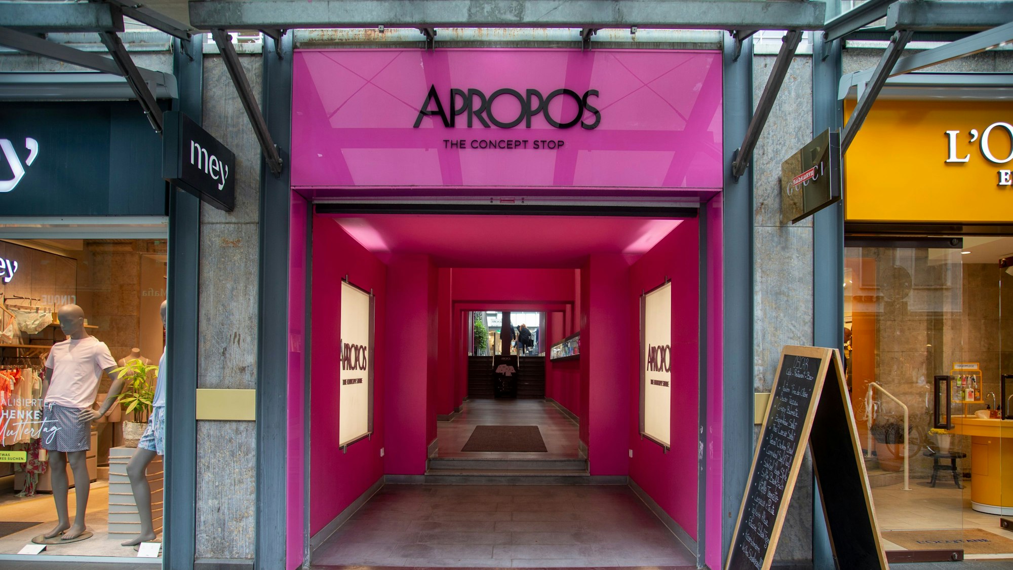 Als Anker des Viertels gilt der Concept-Store „Apropos“.