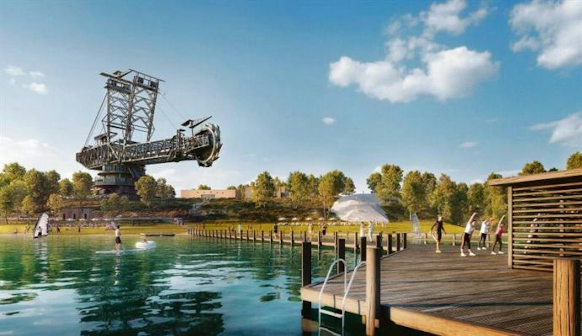 Grafik zum möglichen "Tagebausee Hambach"