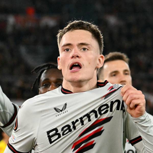 Florian Wirtz bejubelt ein Tor.