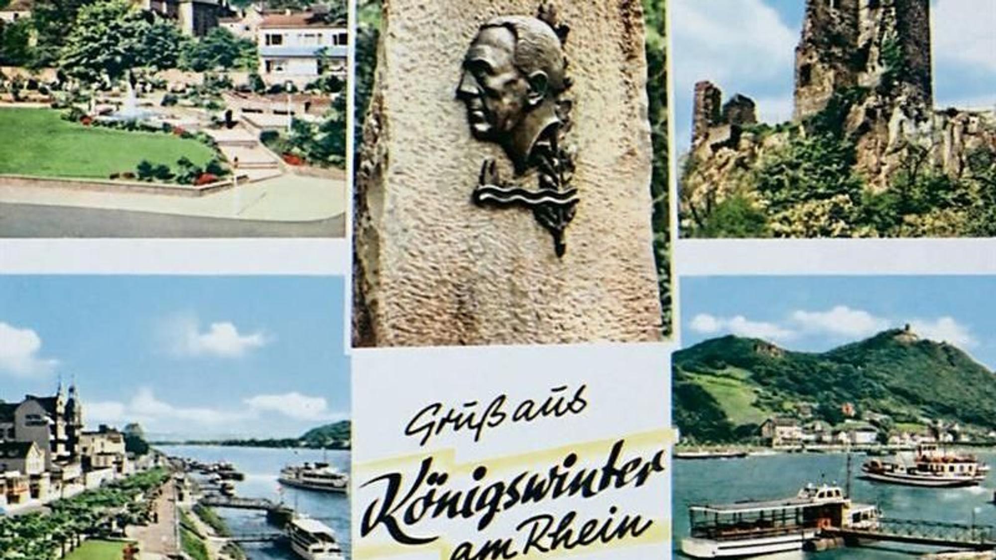 Willi Ostermann Denkmal
Auch auf Postkarten aus Königswinter kommt das Willi-Ostermann-Denkmal zu Ehren.