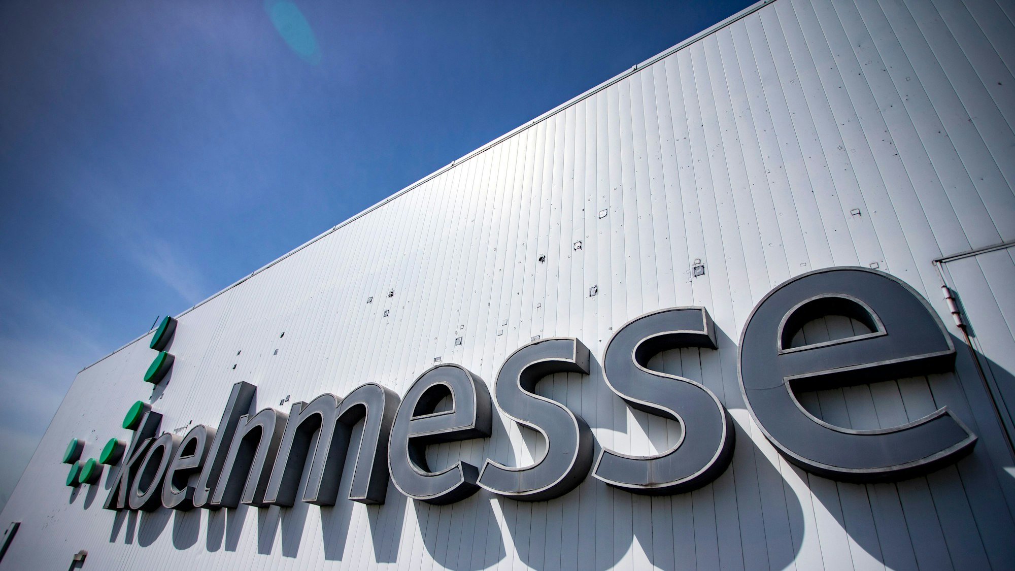 Der Schriftzug der Kölnmesse.