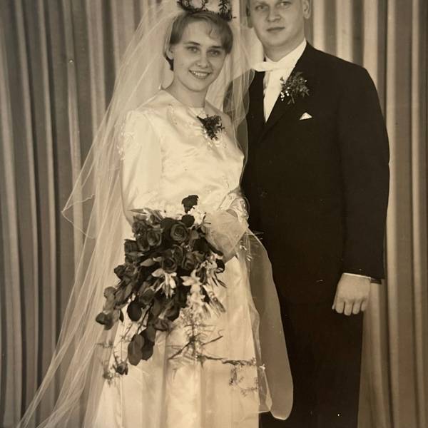 Das Jubiläumspaar Ursula und Jürgen Berger vor 60 Jahren bei ihrer Hochzeit.