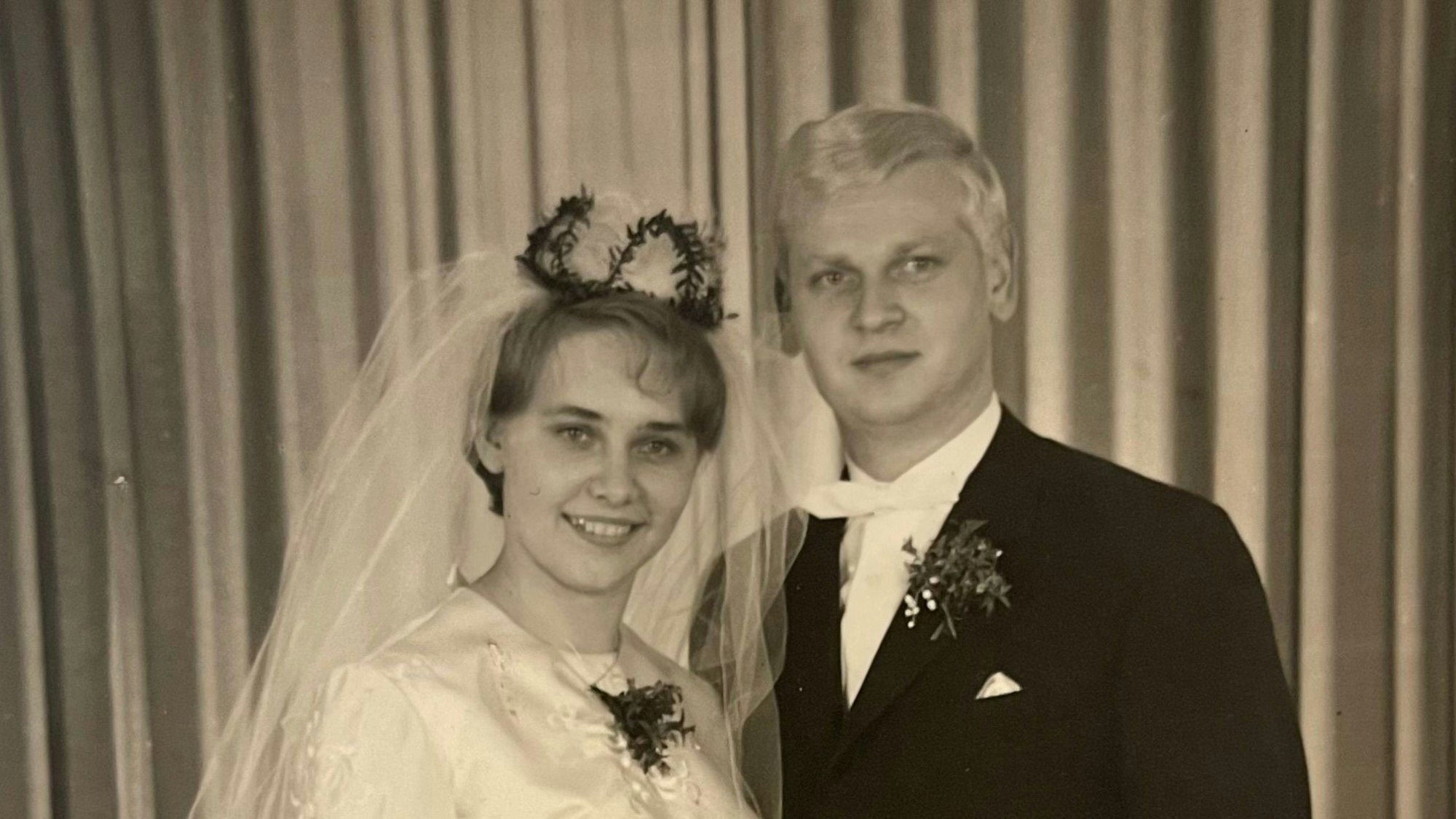 Das Jubiläumspaar Ursula und Jürgen Berger vor 60 Jahren bei ihrer Hochzeit.