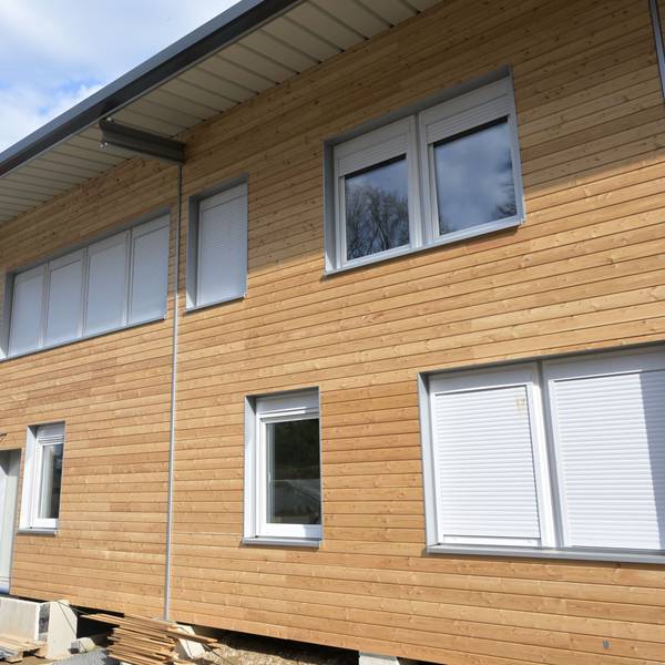 Das Foto zeigt ein Wohnhaus für Geflüchtete in Kürten