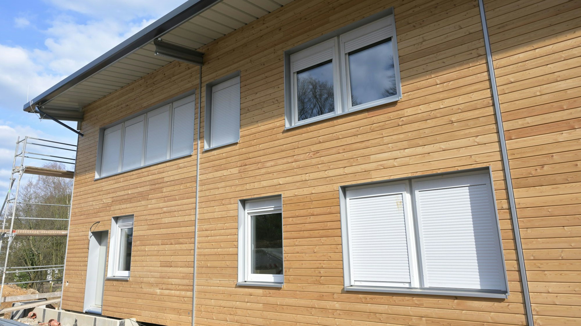 Das Foto zeigt die Unterkunft für Geflüchtete in Kürten an der Jugendherberge.