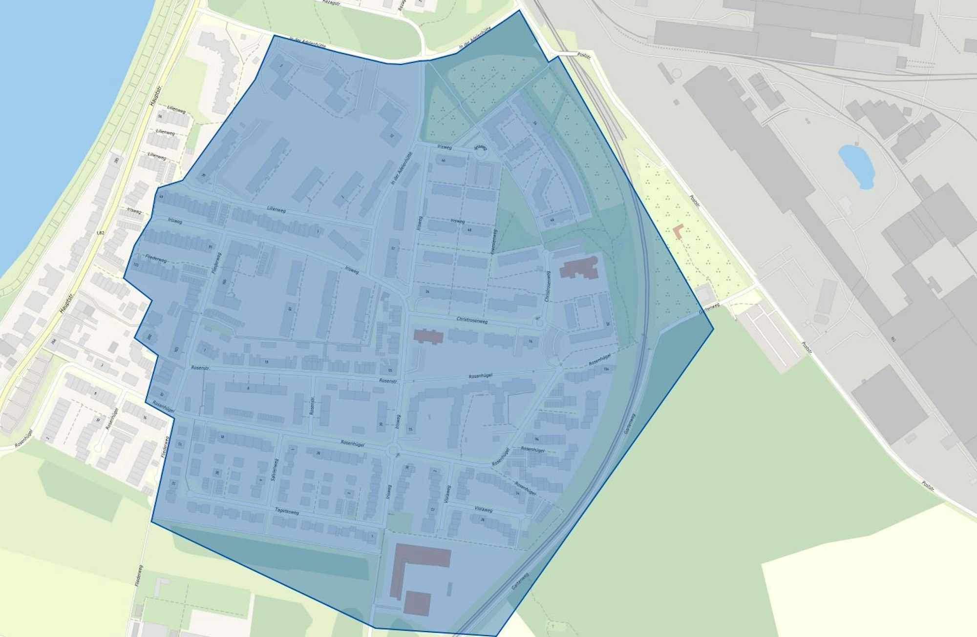 Der Evakuierungsradius in Porz-Zündorf