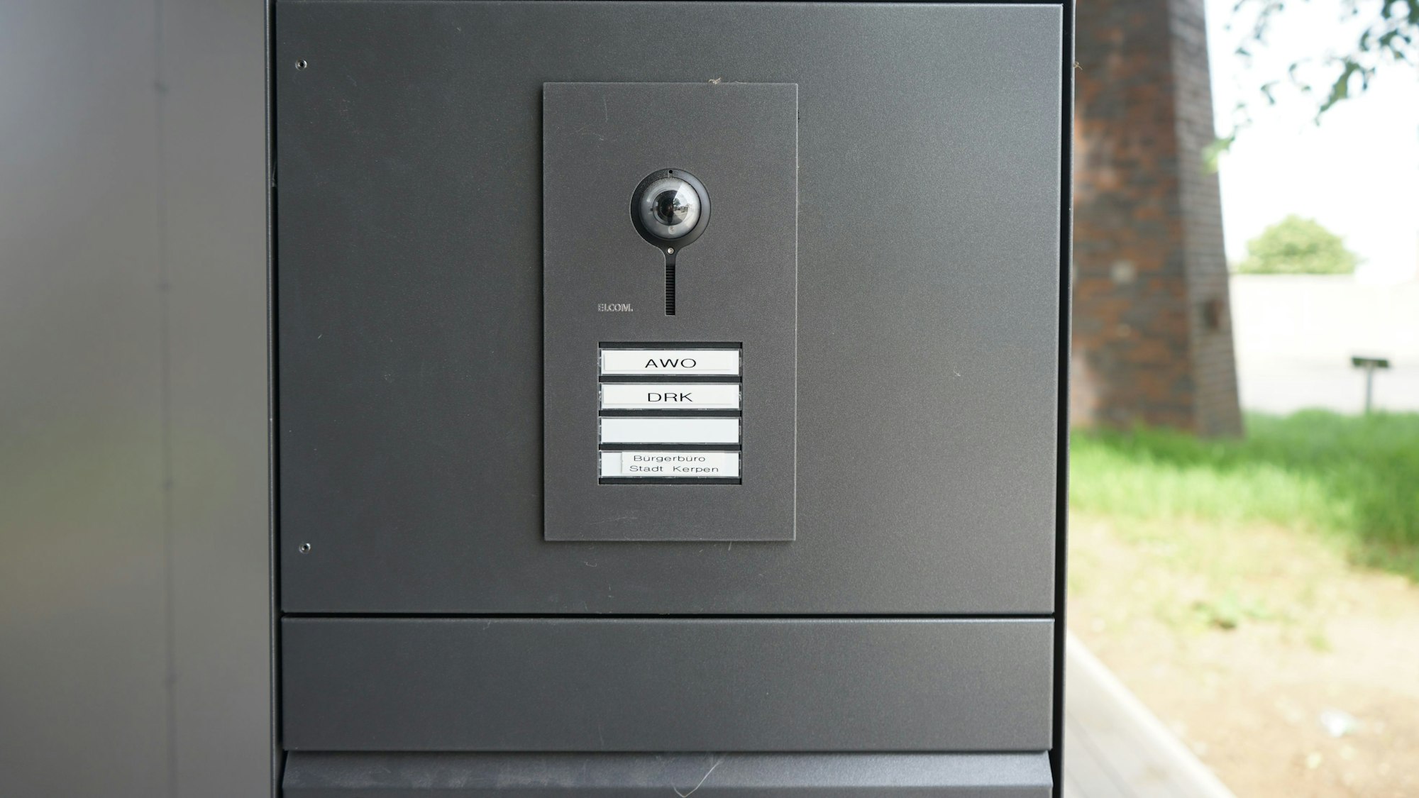Der Briefkasten der neuen Begegnungsstätte.