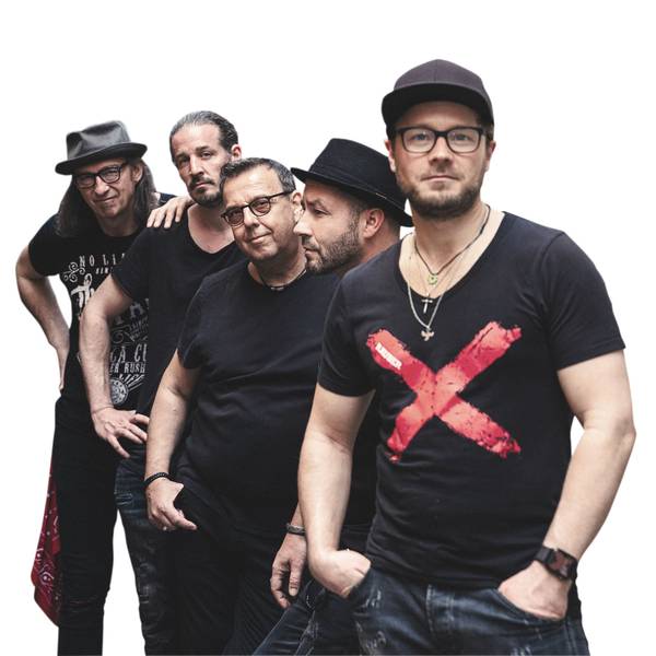 Die Räuber mit Thommy Pieper (v.r.), Sven West, Kurt Feller, Martin Zänder und Andreas Dorn.