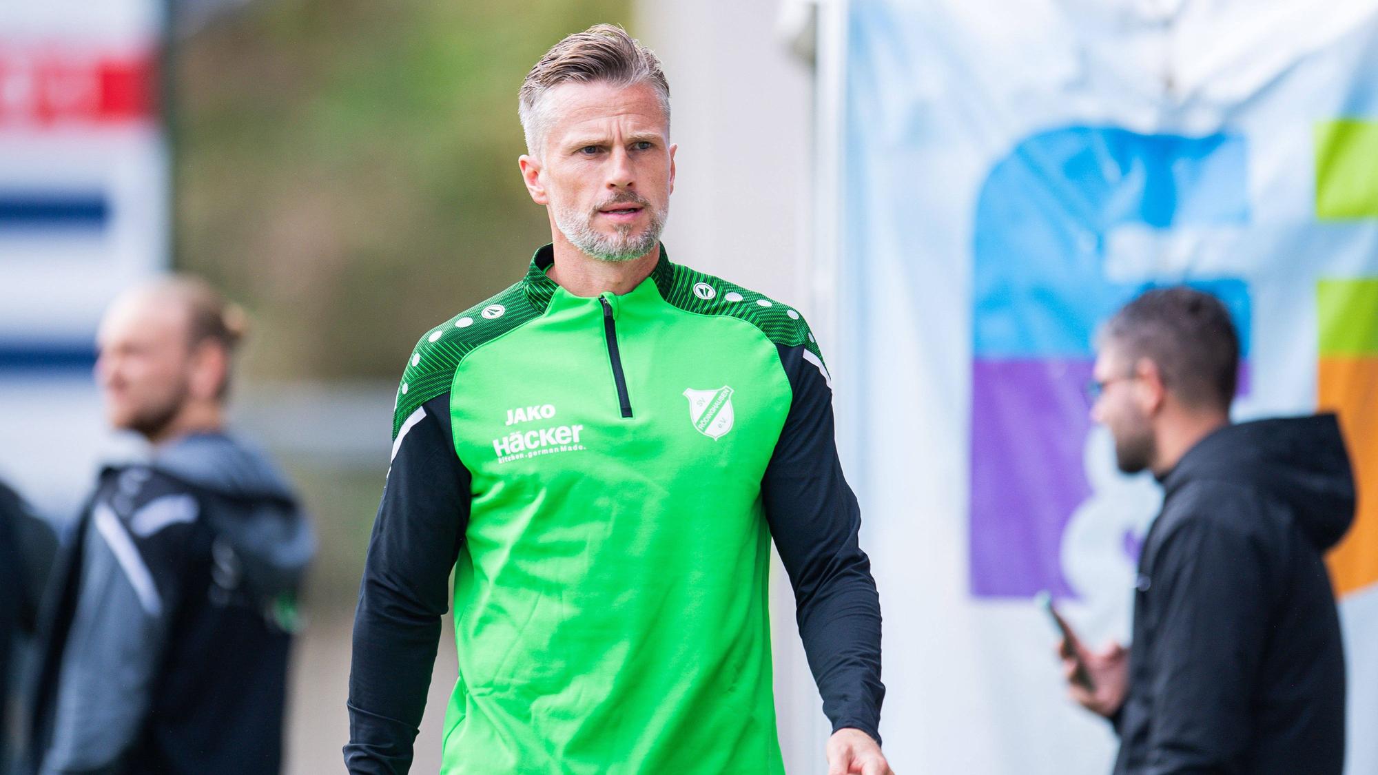 07.10.2023 - Fußball, 2023/2024, Regionalliga West, 10. Spieltag, SV Rödinghausen - SC Paderborn 07 II: Daniel Flottmann Rödinghausen *** 07 10 2023 soccer, 2023 2024, Regionalliga West, 10 matchday, SV Rödinghausen SC Paderborn 07 II Daniel Flottmann Rödinghausen