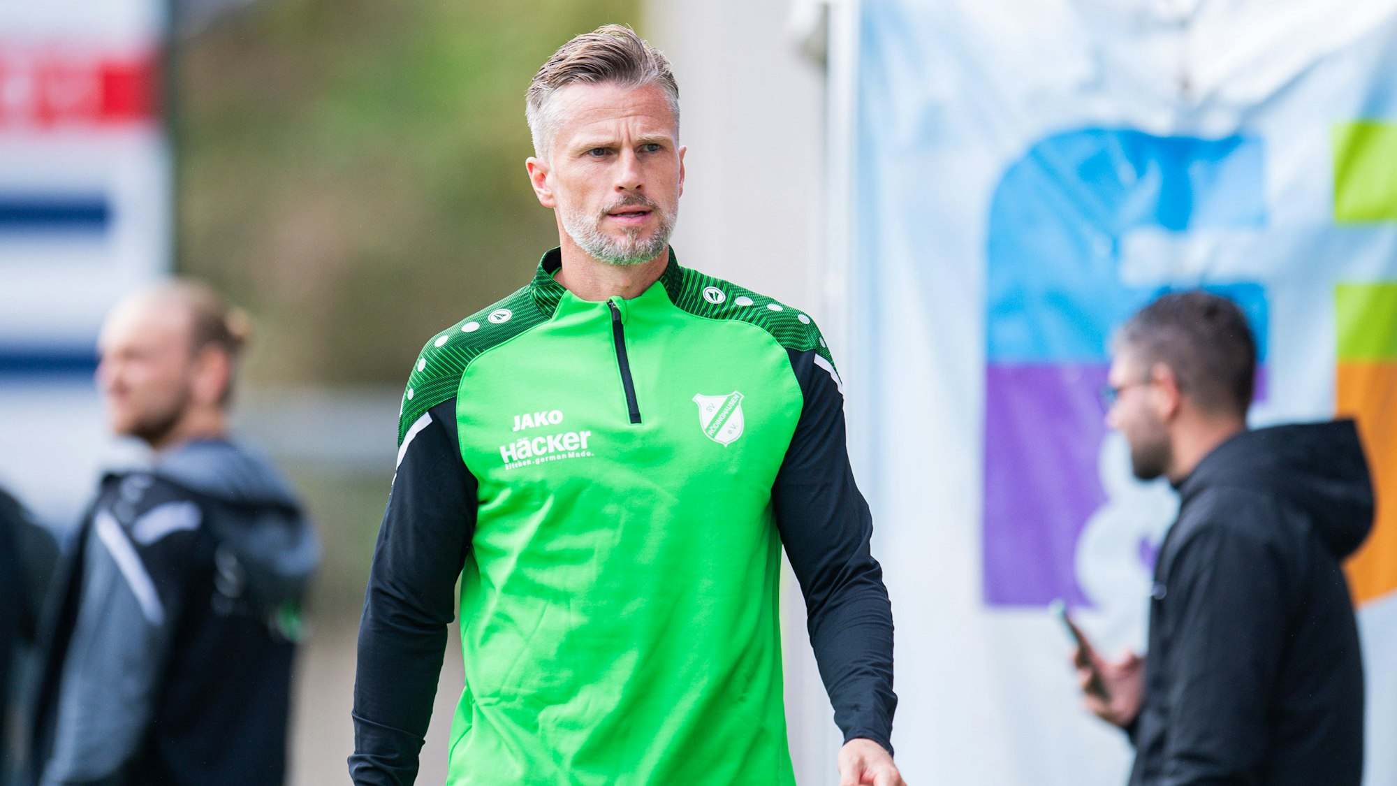 07.10.2023 - Fußball, 2023/2024, Regionalliga West, 10. Spieltag, SV Rödinghausen - SC Paderborn 07 II: Daniel Flottmann Rödinghausen *** 07 10 2023 soccer, 2023 2024, Regionalliga West, 10 matchday, SV Rödinghausen SC Paderborn 07 II Daniel Flottmann Rödinghausen