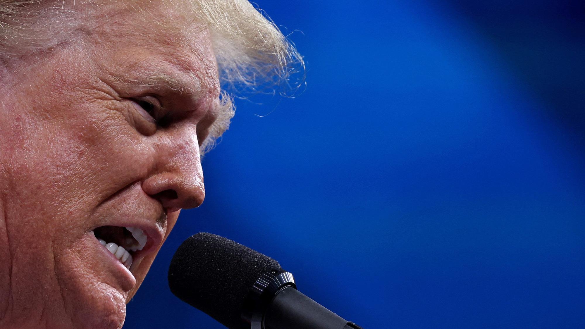 Donald Trump bei seiner Rede vor der National Rifle Association (NRA).