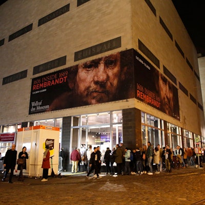 Das Wallraf-Richartz-Museum während der Museumsnacht 2019.