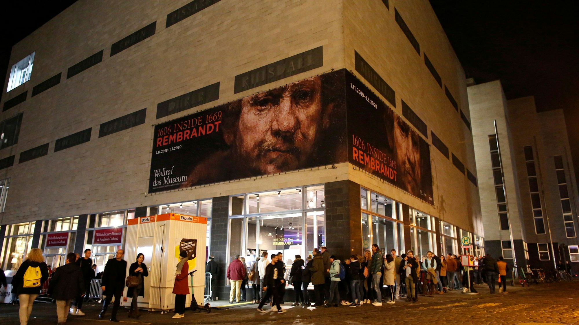 Das Wallraf-Richartz-Museum während der Museumsnacht 2019.