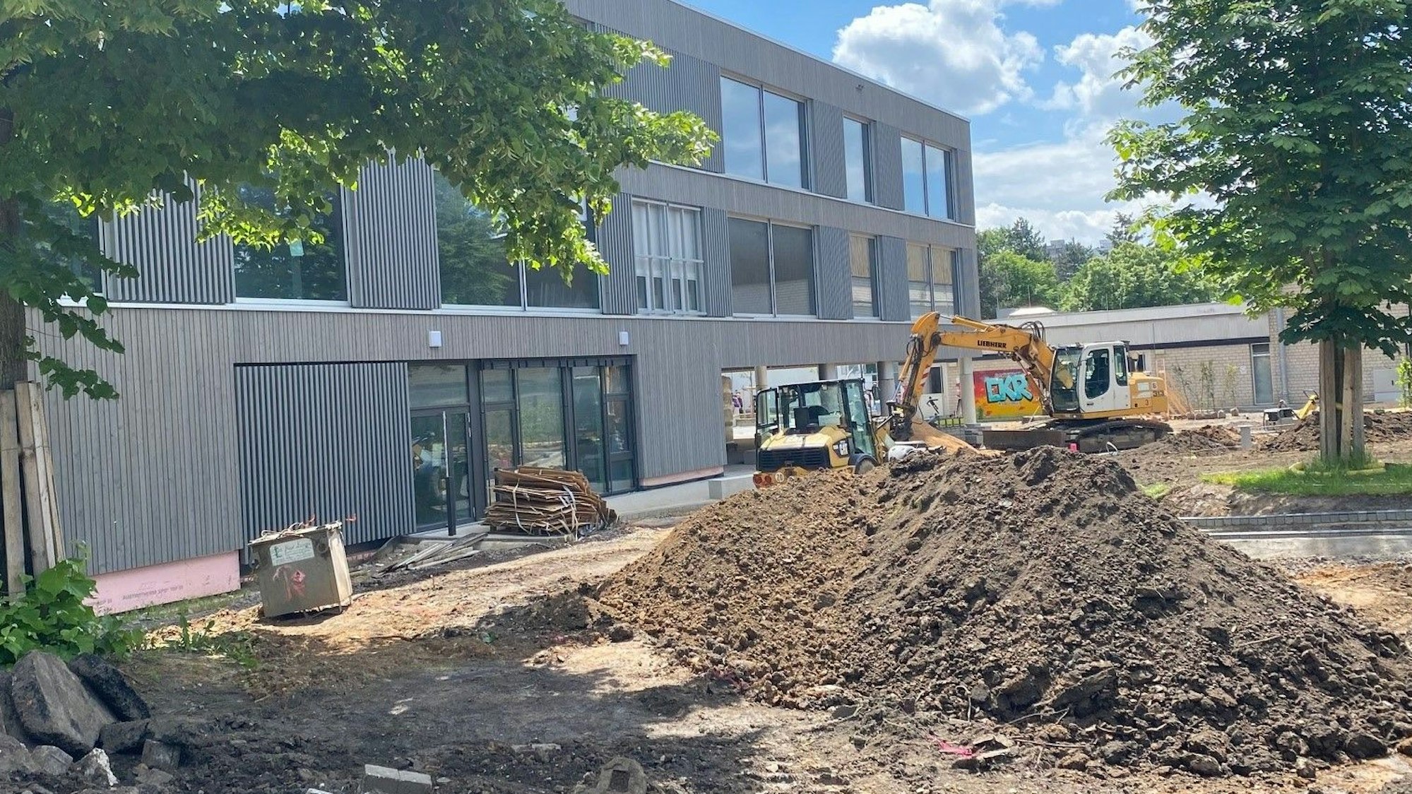 Zu sehen ist eine Baustelle.