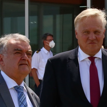 Wolfgang Spelthahn und Herbert Reul bei einem Treffen 2021.