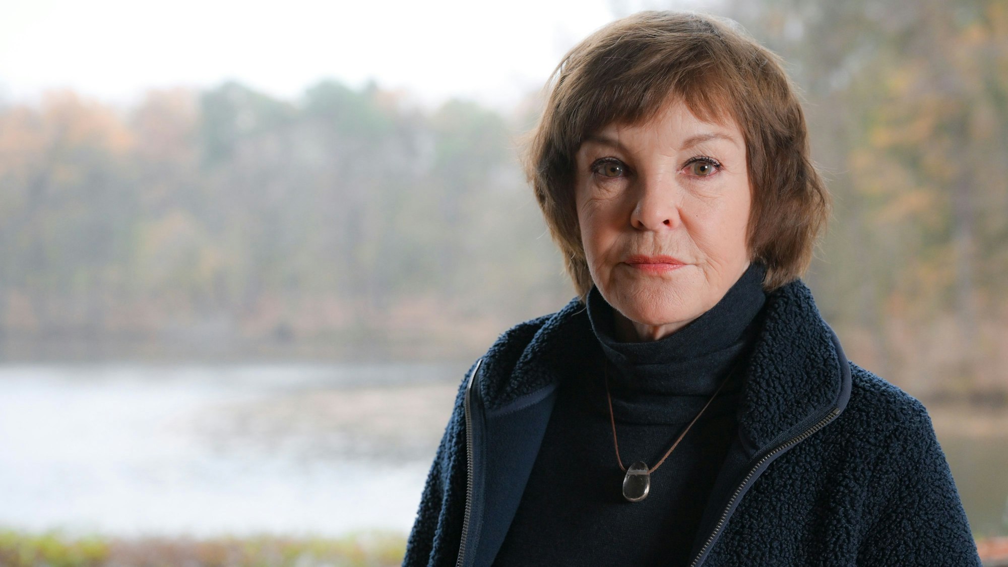 Schauspielerin Katrin Sass bei einem Fototermin.