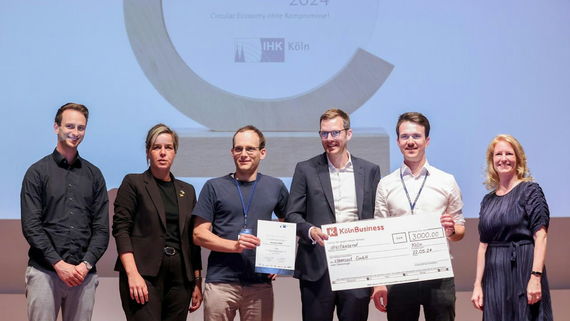 Das Team des Gewinners Cleansort