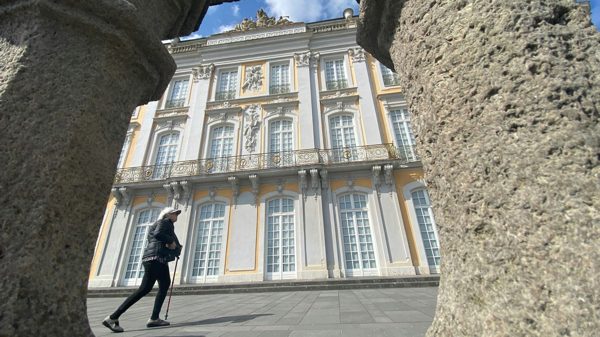 Zu sehen ist die Gartenseite des Schlosses Augustusburg.