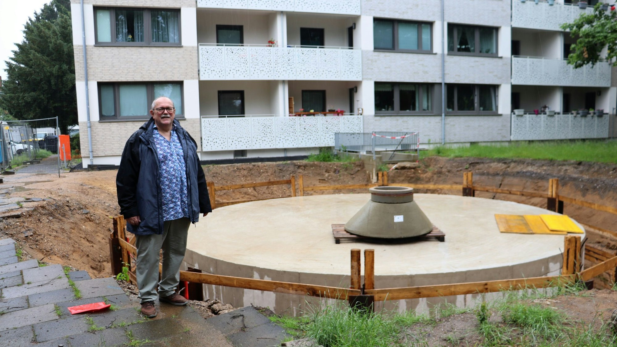 GWG-Vorstandssprecher Michael Schwenk setzt auf alternative Heizmethoden. Foto: Uwe Schäfer