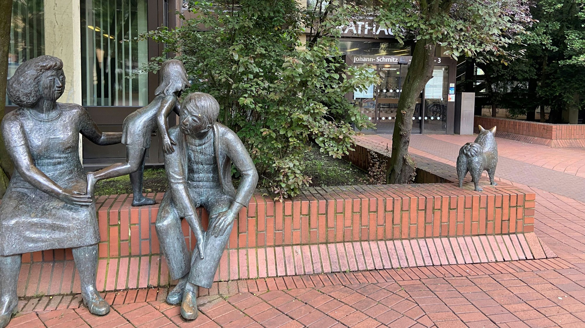 Rathaus Frechen Eingang.