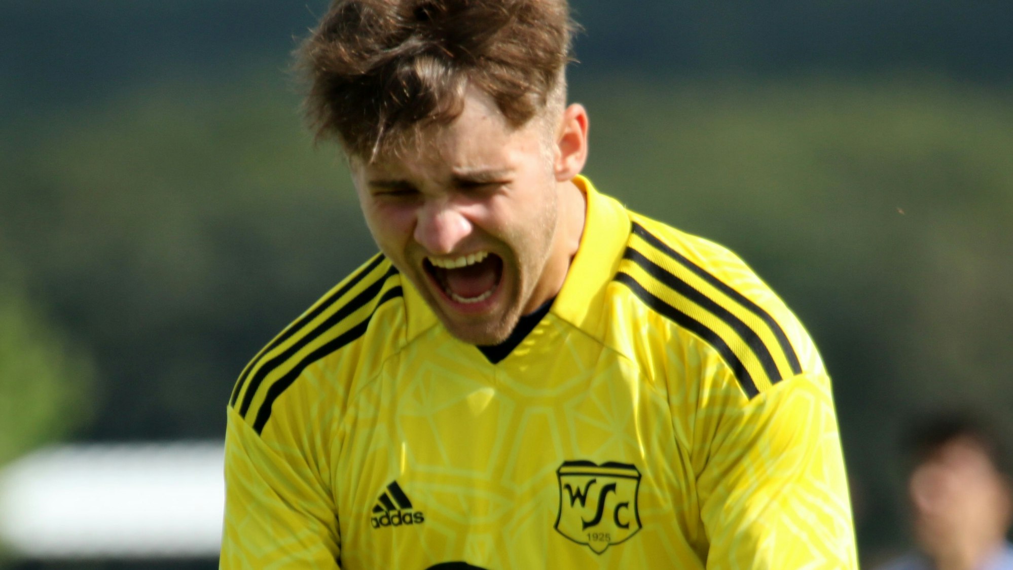 Torhüter Jan Beyers jubelt.