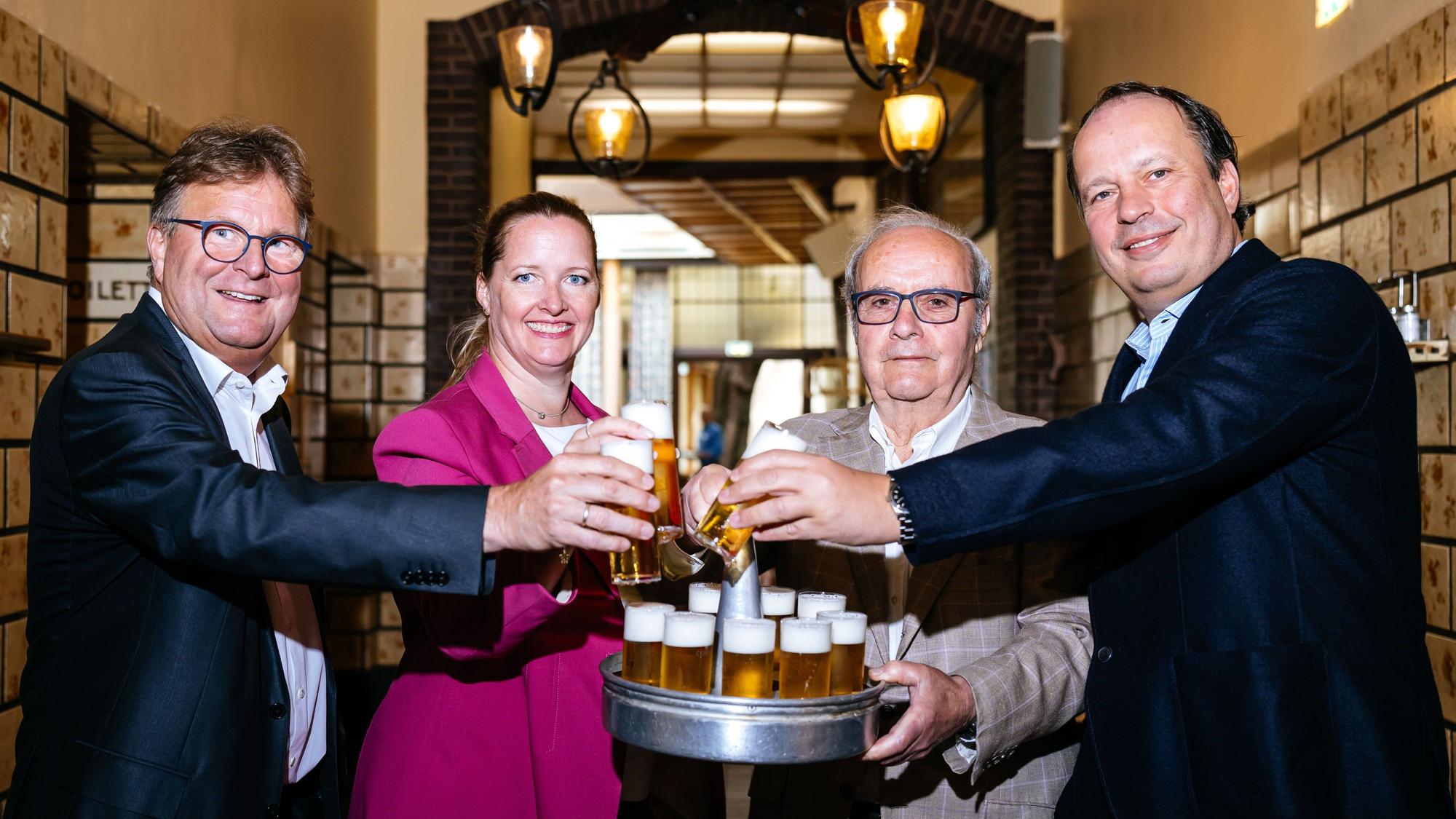 Alexander Rolff (von links), Melanie Schwartz, Rudolf Päffgen und Heinrich Philipp Becker.