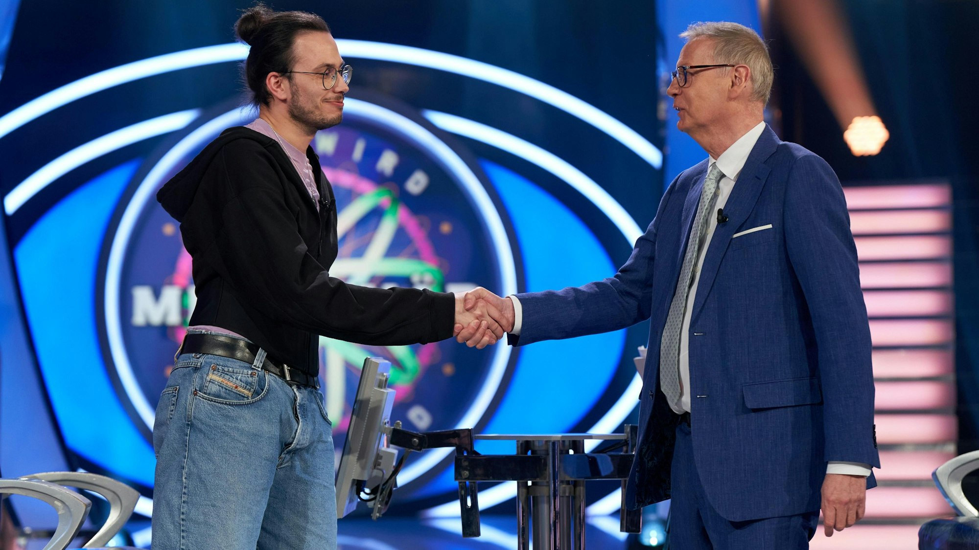 Stefan Severin (l.) erlebte bei „Wer wird Millionär?“ unter den Augen von Günther Jauch ein Debakel.