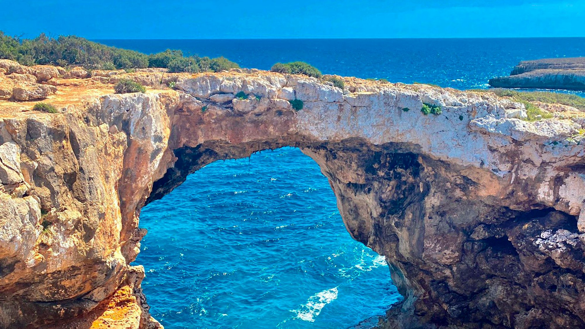Felsformation in der Nahe der Cala Varques, Mallorca