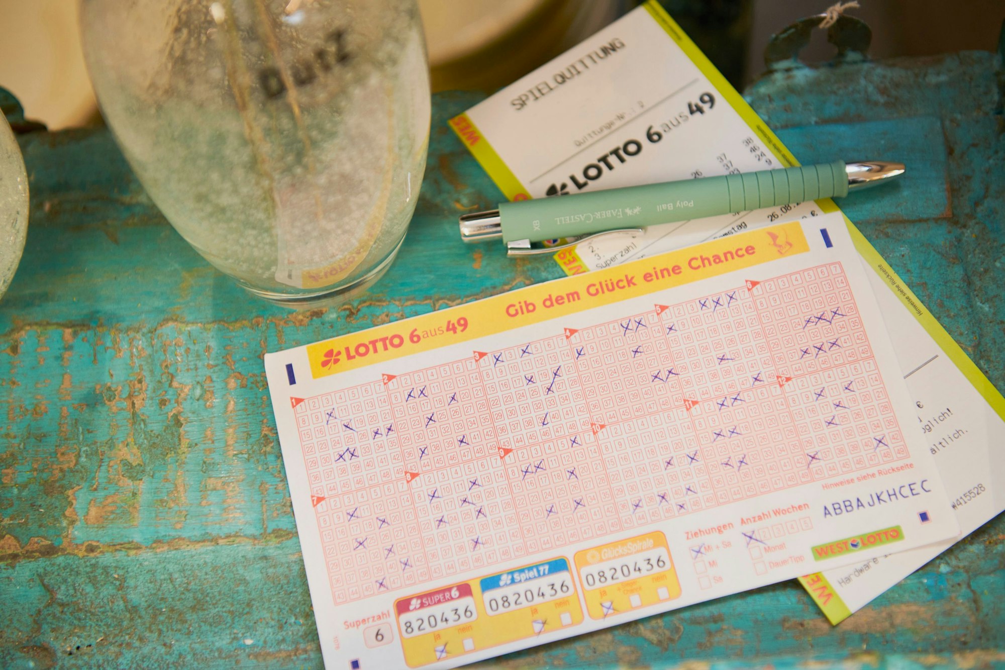 Lottoschein.
