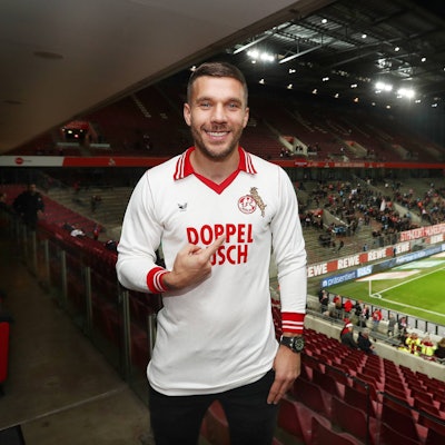 Lukas Podolski im Rhein-Energie-Stadion.