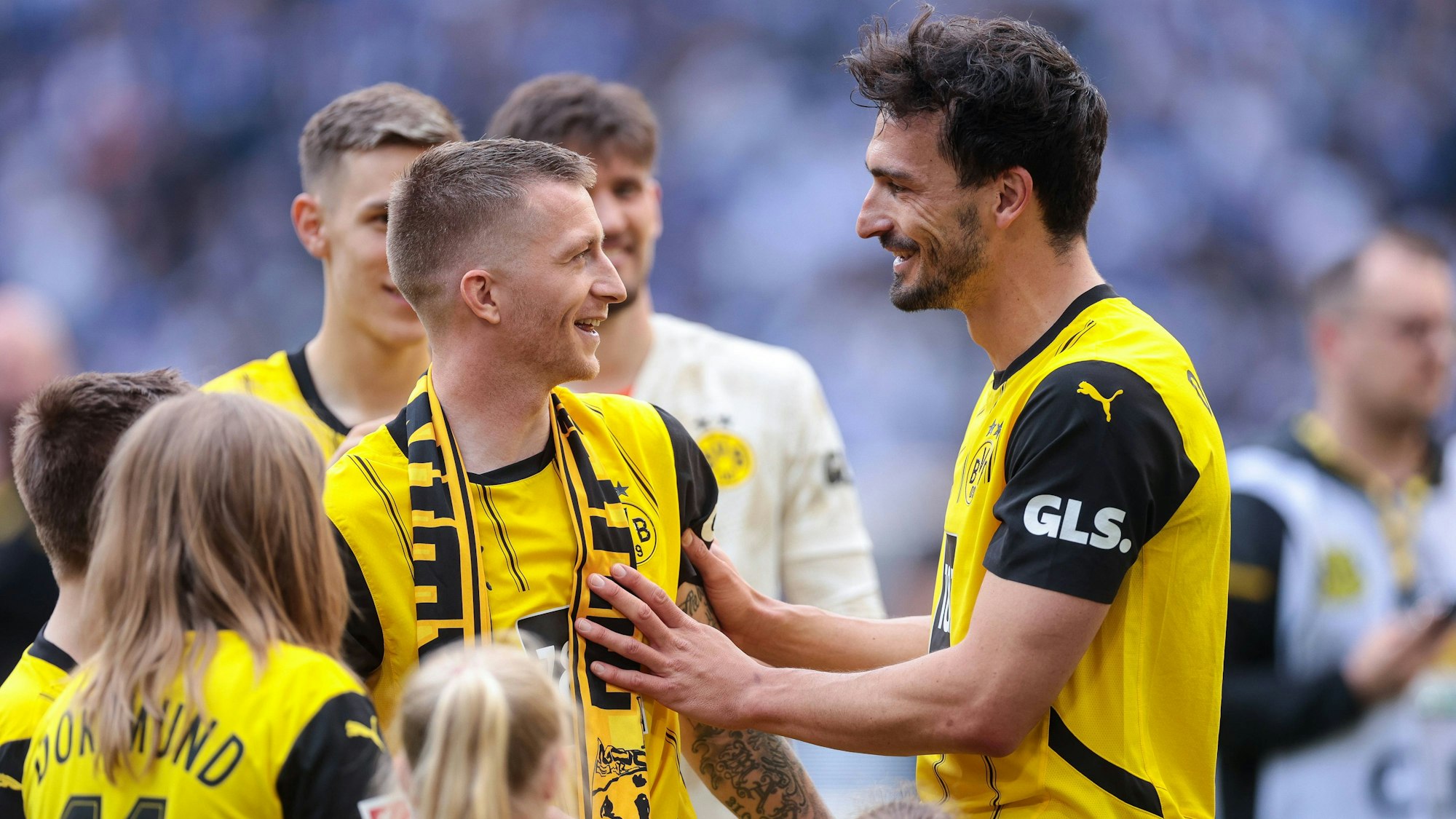 Marco Reus und Mats Hummels von Borussia Dortmund stehen gegen Real Madrid im Finale der Champions League.