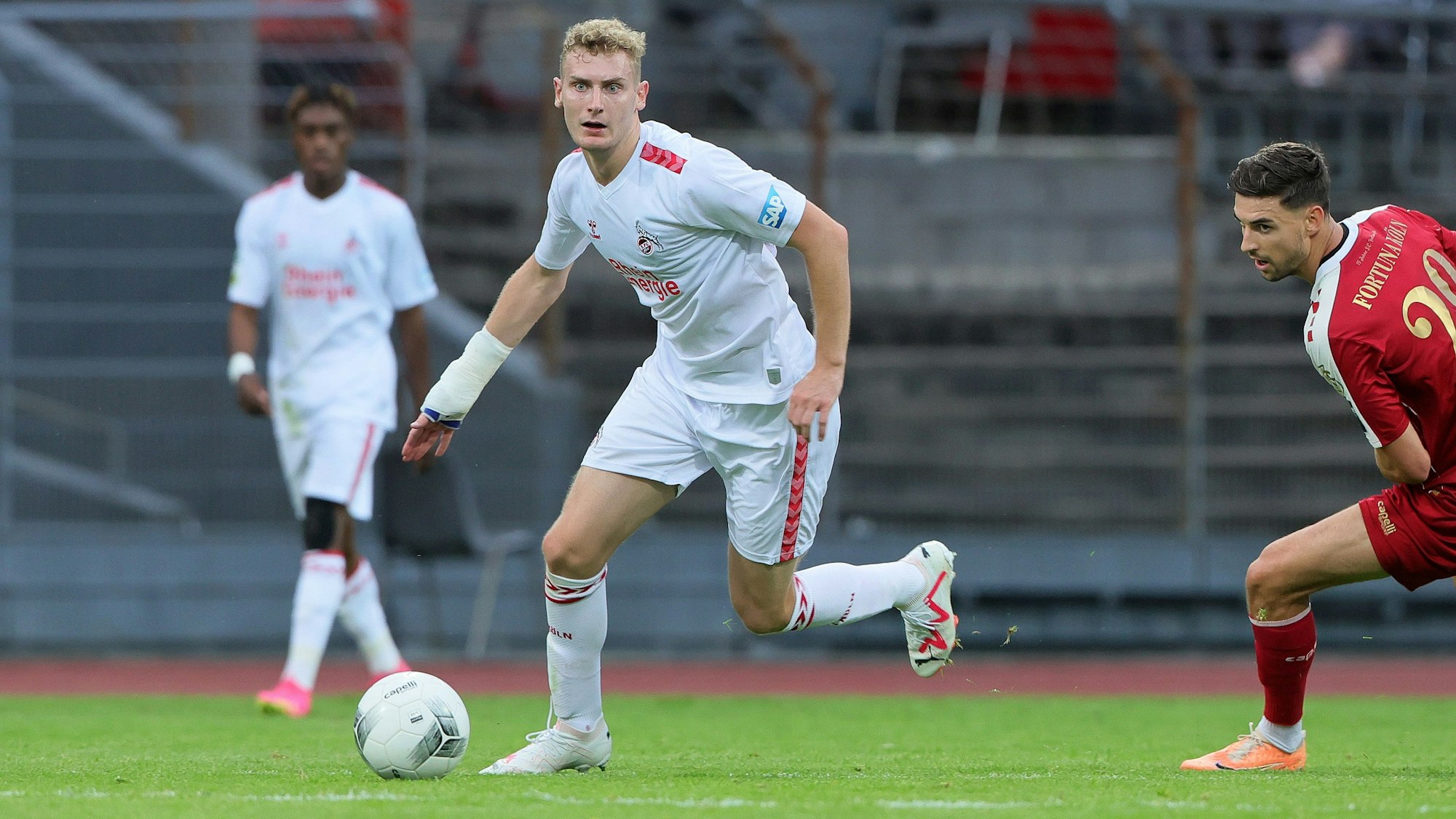 SC Fortuna Köln vs. 1. FC Köln U21, 4.Liga,
Meiko Sponsel (1. FC Köln), 01.08.2023, Bild: Herbert Bucco