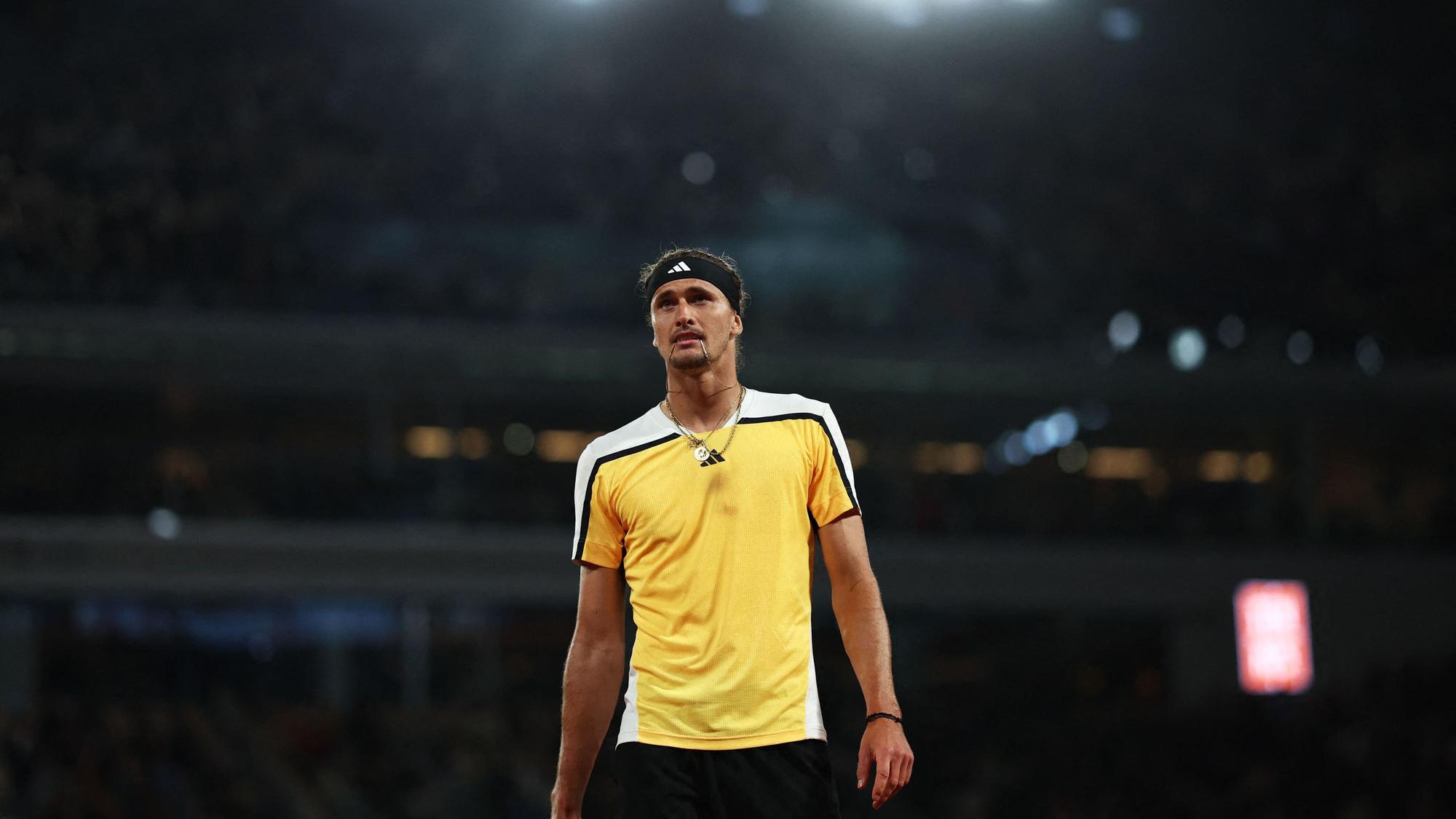 Tennis-Star Alexander Zverev bei einem Match
