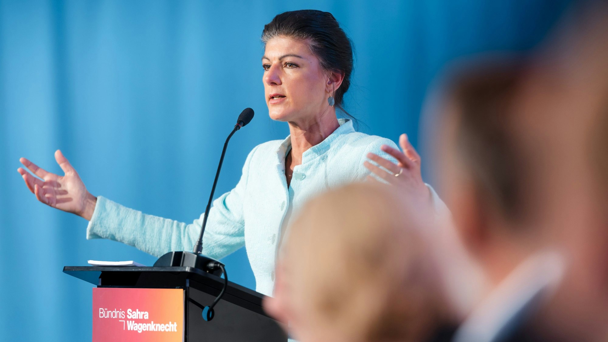 Sahra Wagenknecht hat mit einer Wortmeldung zur Unterstützung der Ukraine und dem Hochwasser in Süddeutschland viel Kritik auf sich gezogen. (Archivbild)