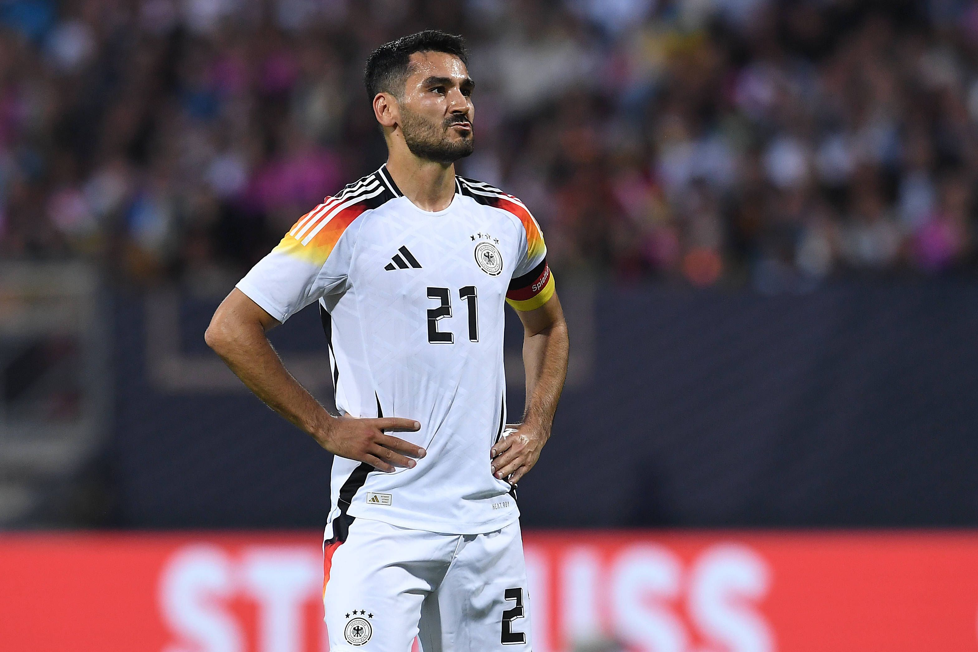 Iklay Gündogan während der Partie gegen die Ukraine