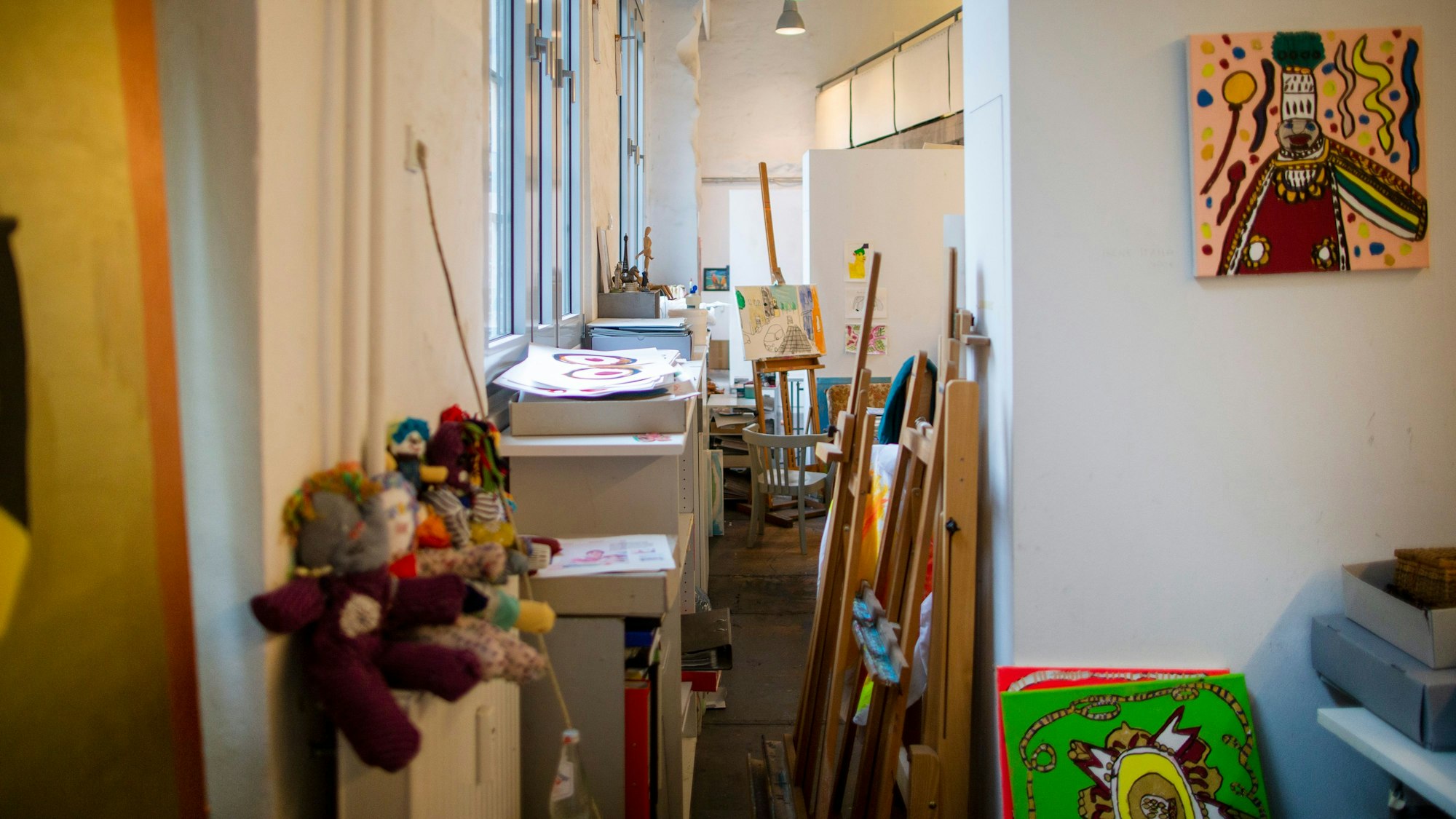 Kreatives Chaos herrscht in den Ateliers des KAT 18.