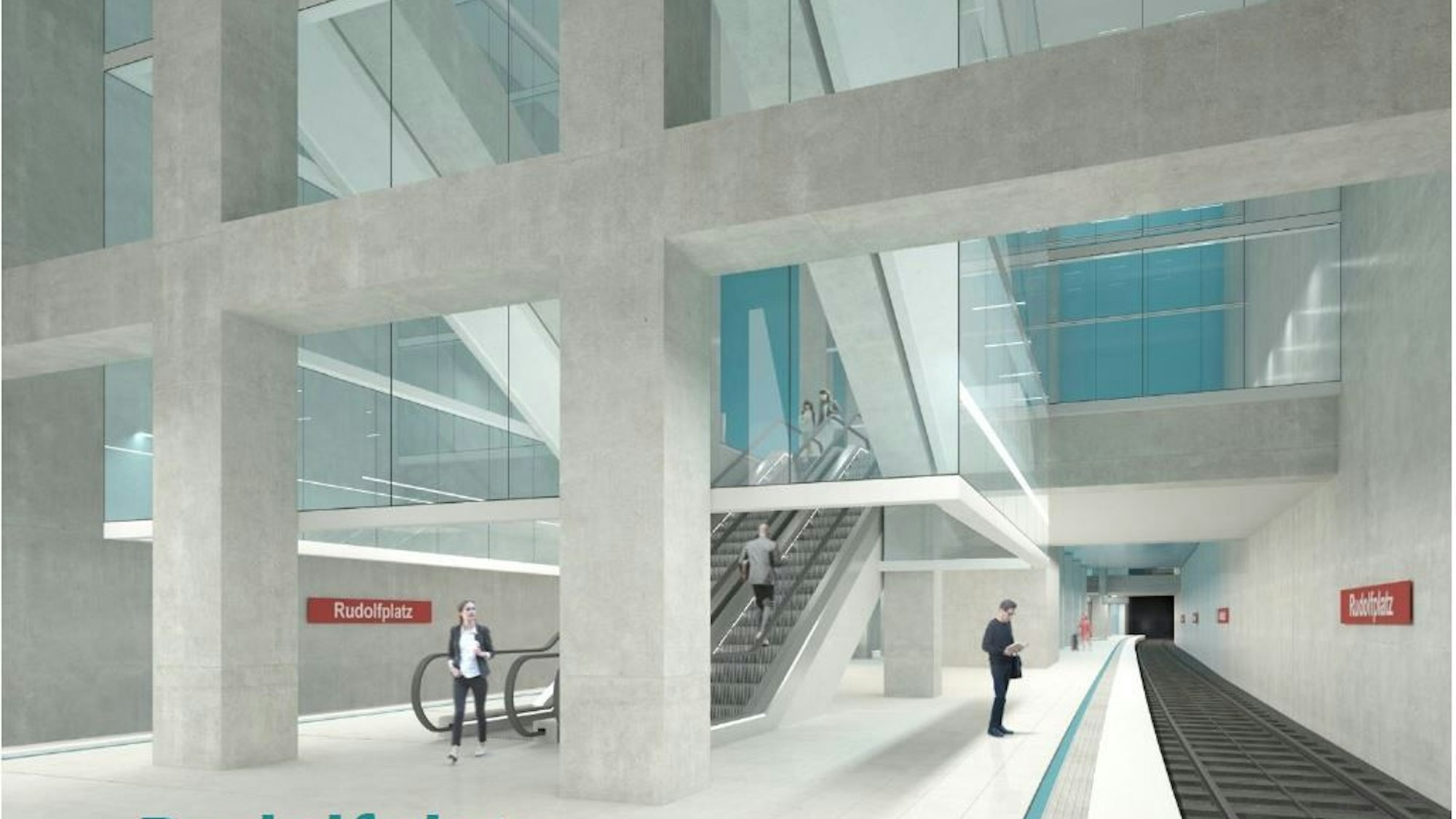 Haltestelle Rudolfplatz Vision KVB für den Ost West Tunnel
