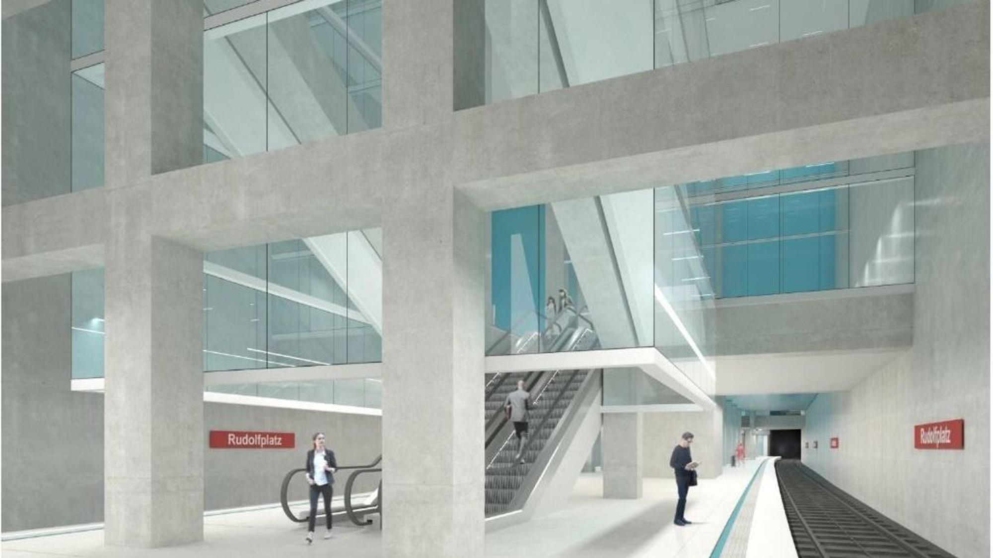 Ein Entwurf zeigt, wie der Rudolfplatz in Zukunft aussehen könnte.