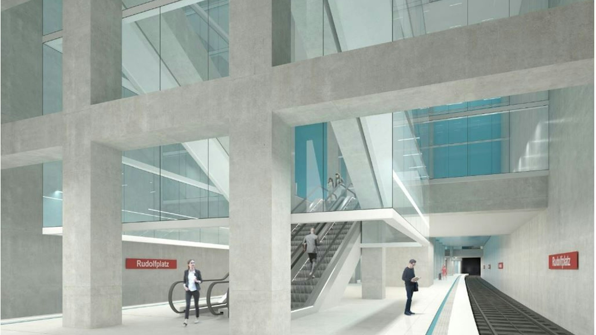 Ein Entwurf zeigt, wie der Rudolfplatz in Zukunft aussehen könnte.