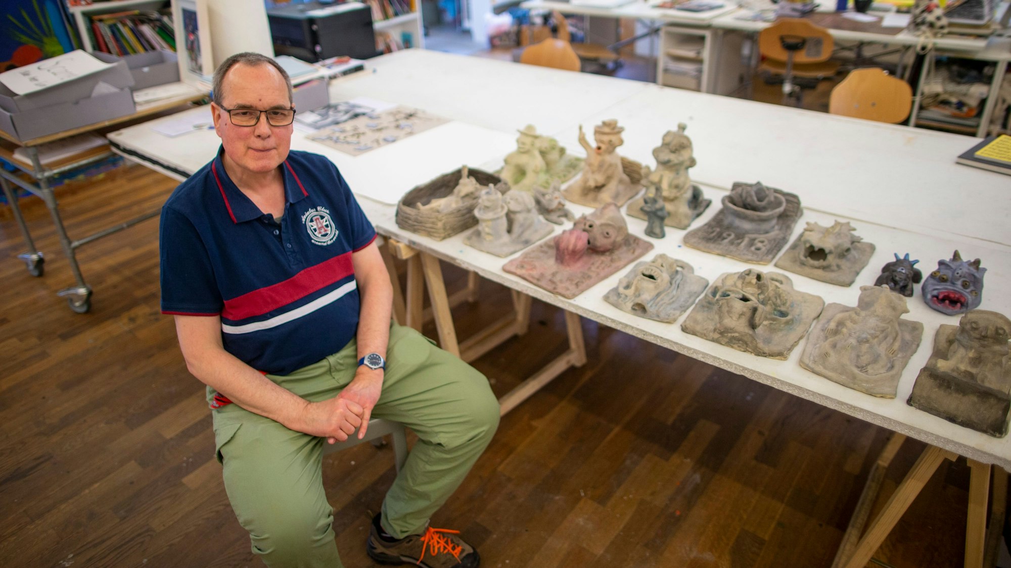 „Hier kann man sich fachlich austoben“: Andreas Maus arbeitete früher in einer Werkstatt. Heute ist er erfolgreicher Künstler.