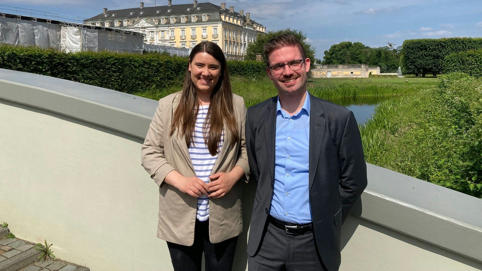 Jennifer Szeyffert (CDU) und Marcel Japes (FDP) kandidieren für die Europawahl.