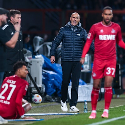 Bochums Cheftrainer Thomas Letsch beim Bundesliga-Hinspiel gegen den 1. FC Köln im November 2023.