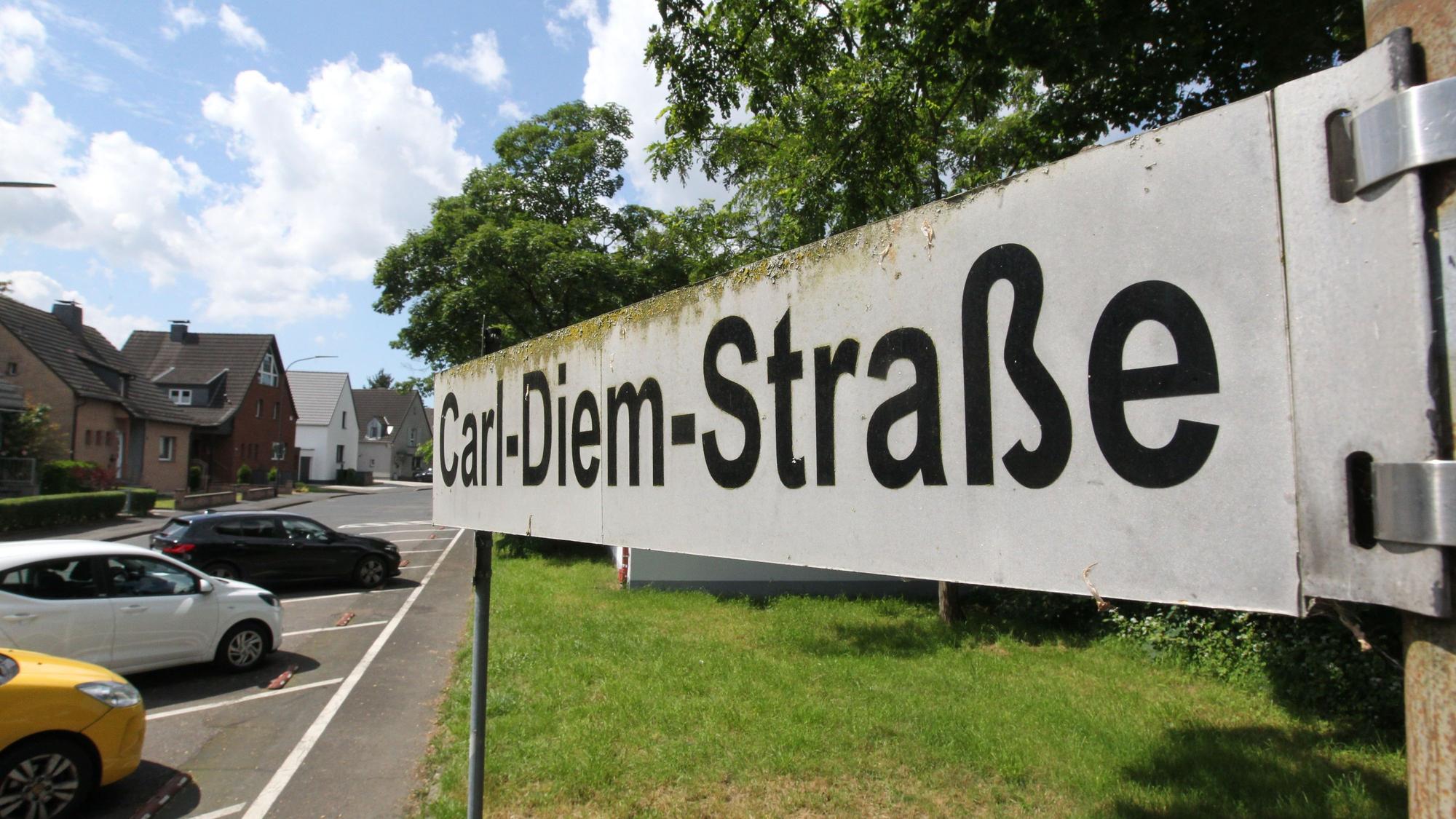 Die Stadt Troisdorf erwägt eine Umbennenung der Carl-Diem-Straße.