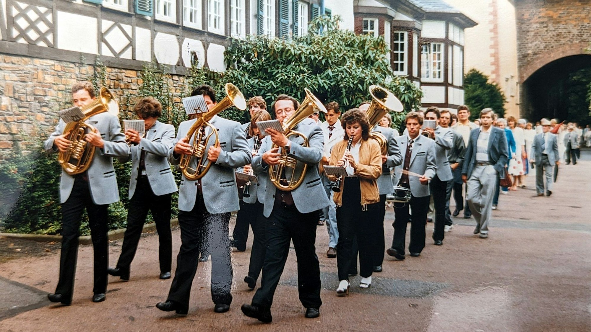 Eine Aufnahme aus den 1980er Jahren mit Peter van den Berg (vorne rechts).