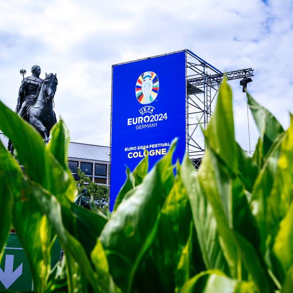 Blick auf die Fan-Zone am Heumarkt.