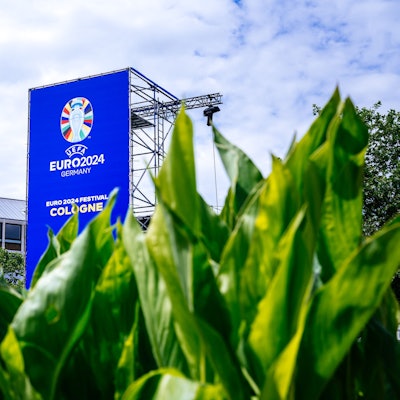 Blick auf die Fan-Zone am Heumarkt.