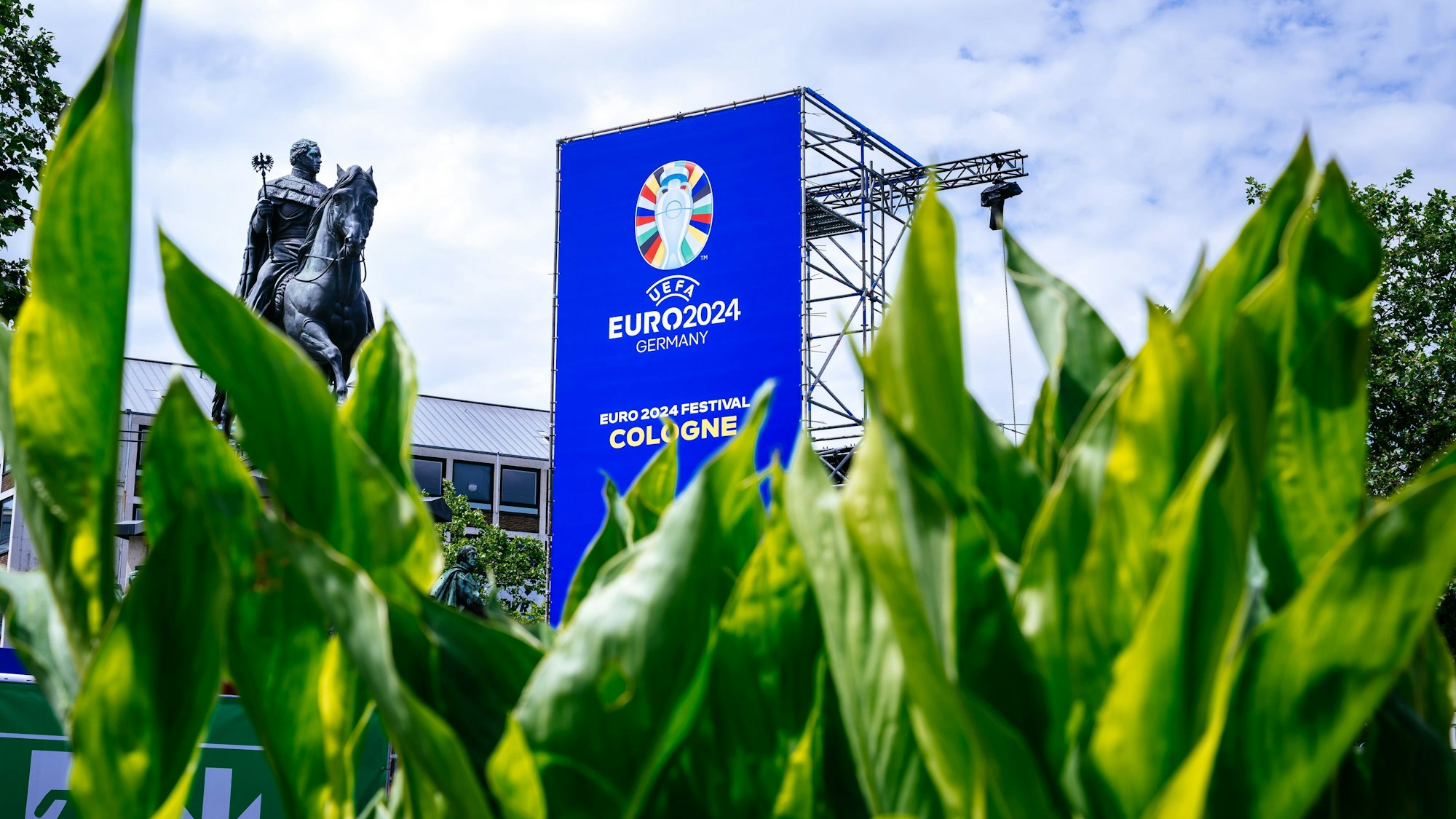 Blick auf die Fan-Zone am Heumarkt.