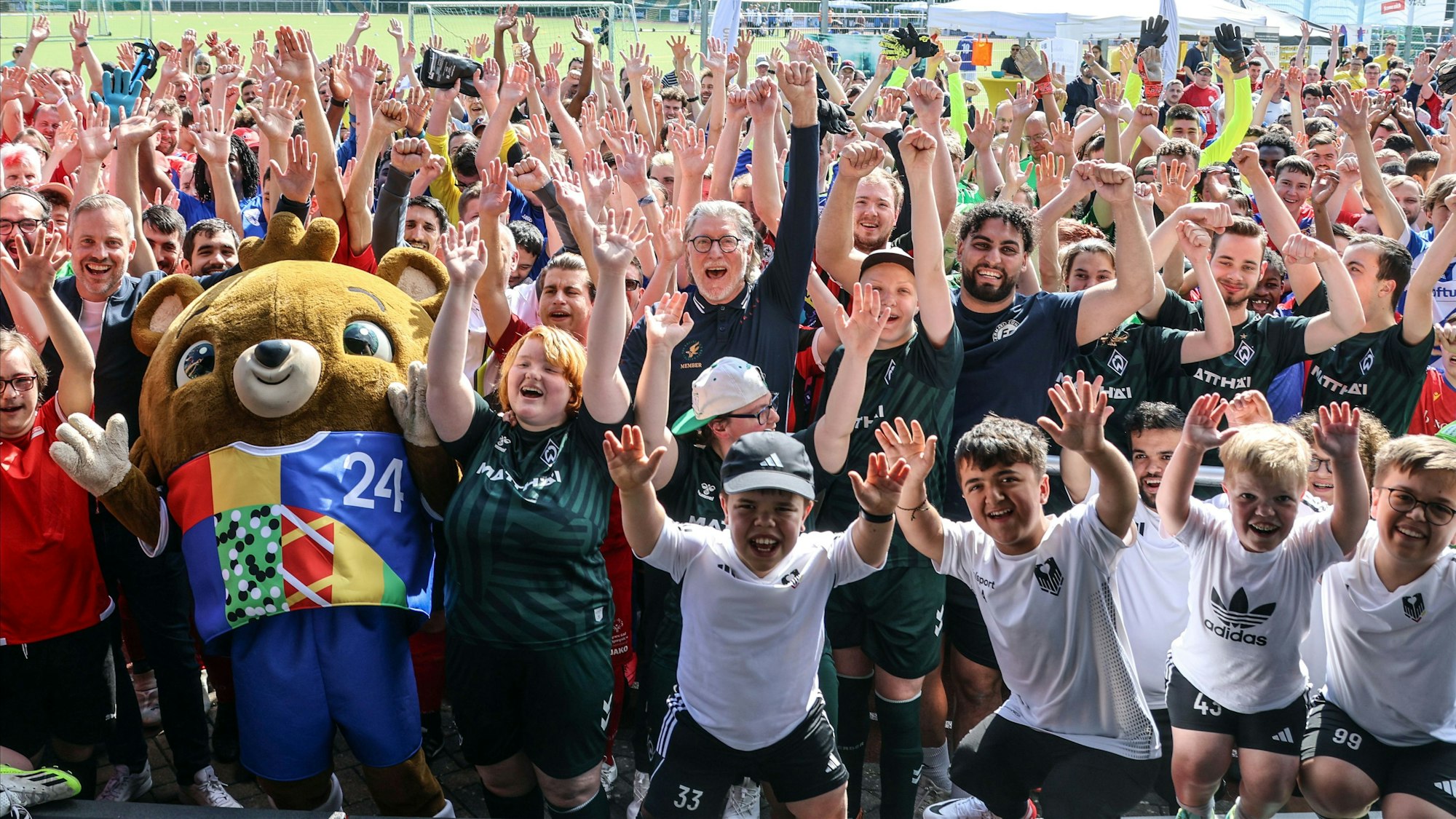 Der Spaß stand beim INklusionsturnier in Zündorf im Vordergrund.